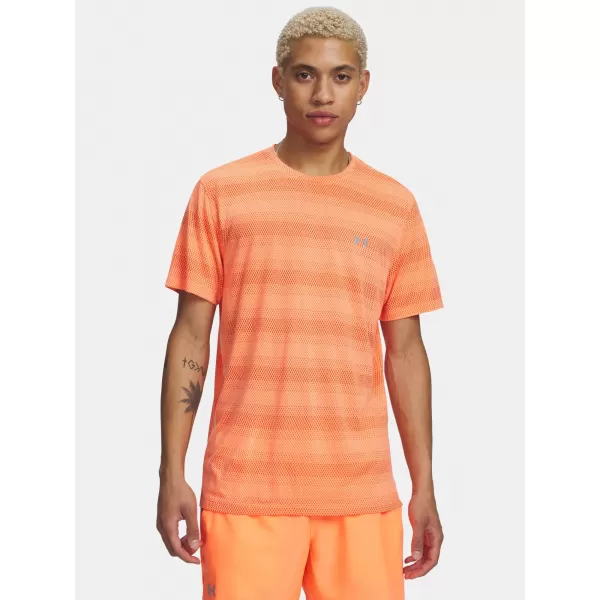  Moška majica s kratkimi rokavi UNDER ARMOUR VELOCITI SS 6009517-824 ORANŽNA 