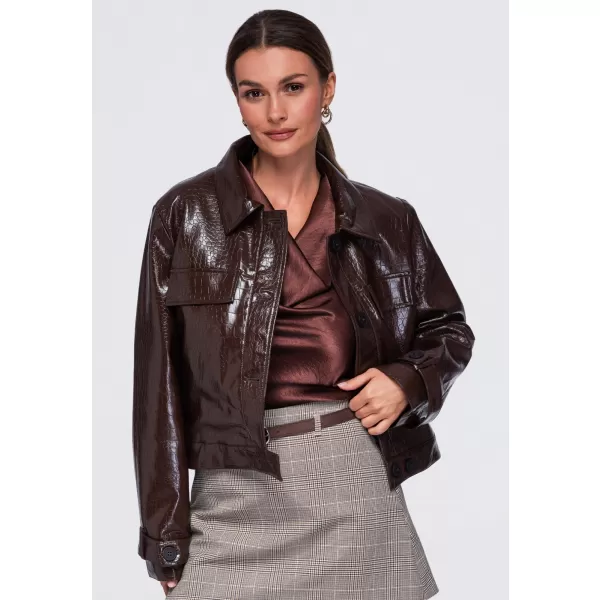  Ženska jakna OMBRE OW-JAFL-0145 RJAVA 