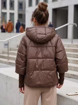 Ženska jakna DSTREET TY5766 RJAVA