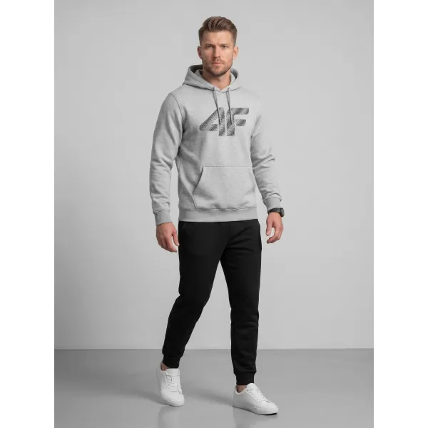  Moški pulover 4F WMM00TSWSM2548 HLADNO SVETLO SIV MELANGE 