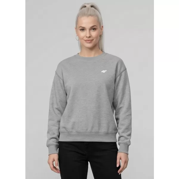  Ženski pulover 4F WMM00TSWSF2534 HLADNO SVETLO SIV MELANGE 