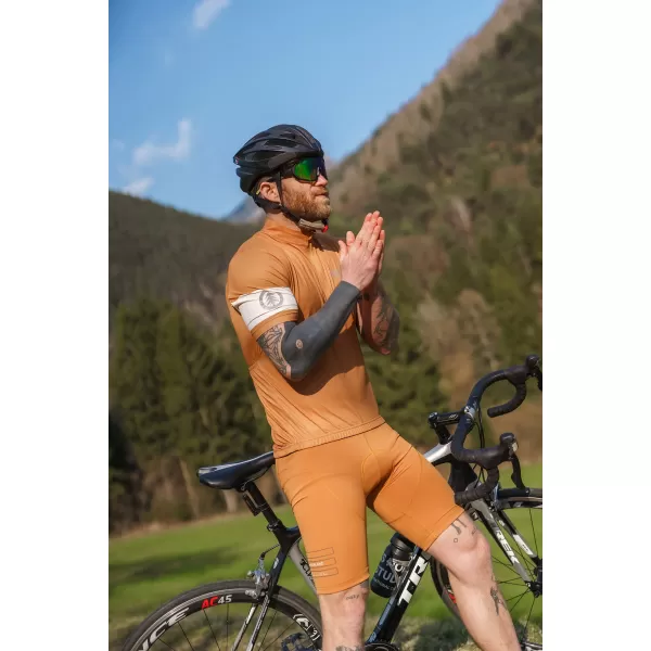  Moški kolesarski dres NORDBLANC CAMEL NBSMF8079 RJAVA 