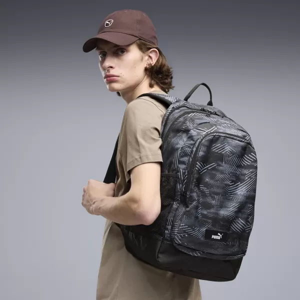  Nahrbtnik PUMA ACADEMY AOP BACKPACK 09115026 RAVNO SREDNJE SIVA/KAMUFLAŽNA AOP 