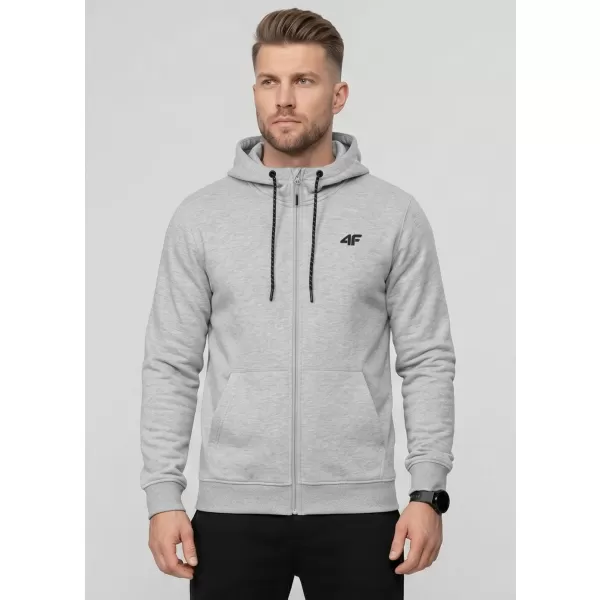  Moški pulover 4F WMM00TSWSM2550 HLADNO SVETLO SIV MELANGE 