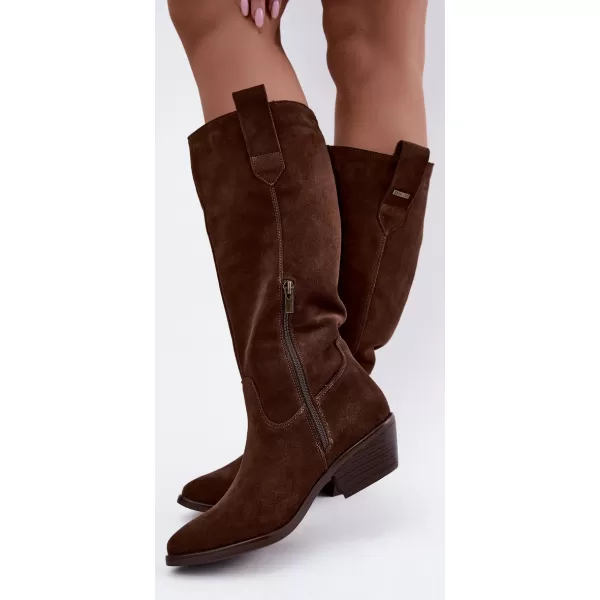  Ženski škornji BIG STAR SHOES UU274519 ČOKOLADA 