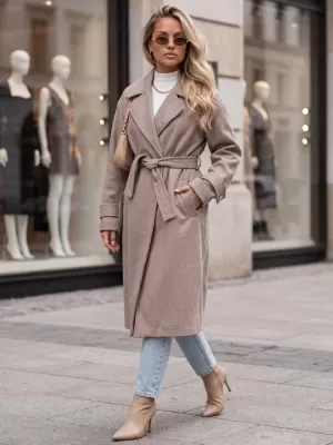 Ženski plašč DSTREET NY0810 FANGO