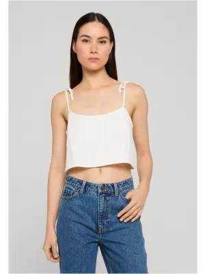 Ženski top URBAN CLASSICS TB8375-00220 BELA