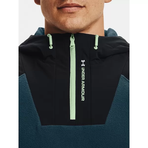  Moški pulover UNDER ARMOUR UA RUSH FLEECE HOODIE 1366177-413 MODRA 
