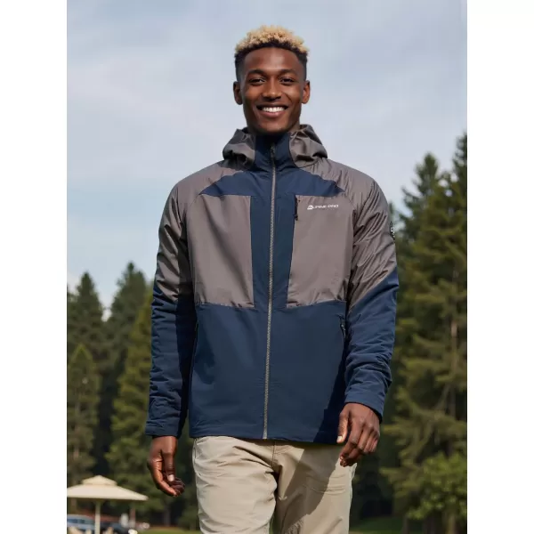  Moški zunanji jopič ALPINE PRO TEMUN Z MESEČINO OBSIJAN OCEAN 