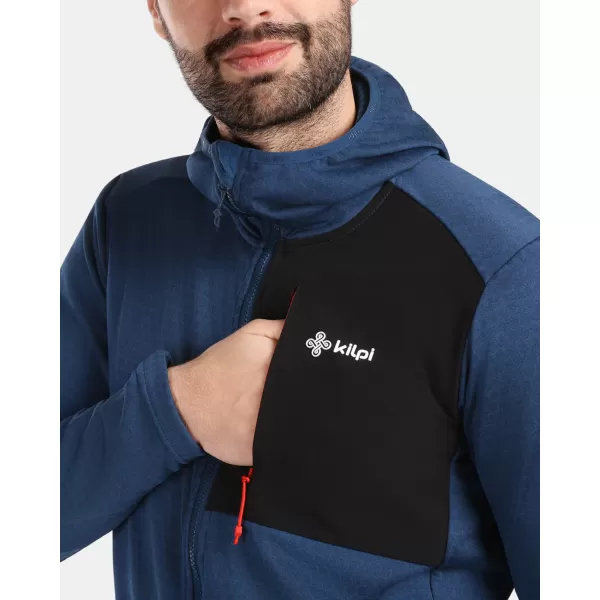  Moški pulover iz flisa KILPI SEVELEN-M 1M0202KI TEMNO MODRA 