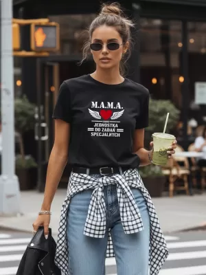 Ženska majica s kratkimi rokavi DSTREET NX5026RY-BK ČRNA