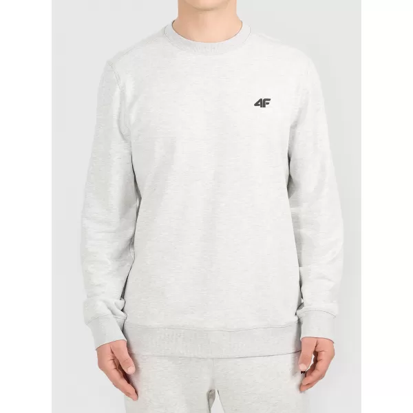  Moški pulover 4F WMM00TSWSM2549 HLADNO SVETLO SIV MELANGE 