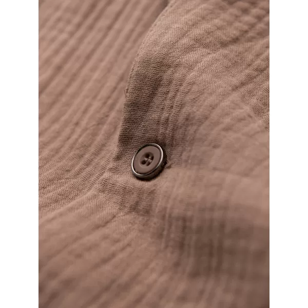  Moška srajca OMBRE OM-SHSS-0223 SVETLO RJAVA 