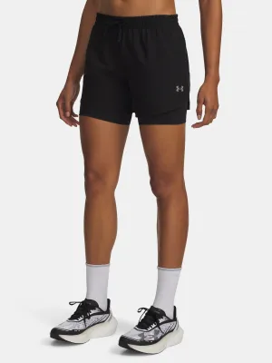 Ženske kratke hlače UNDER ARMOUR UA VELOCITI PRO 6IN 2N1 SHORT 6010885-008 ČRNA