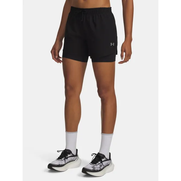  Ženske kratke hlače UNDER ARMOUR UA VELOCITI PRO 6IN 2N1 SHORT 6010885-008 ČRNA 