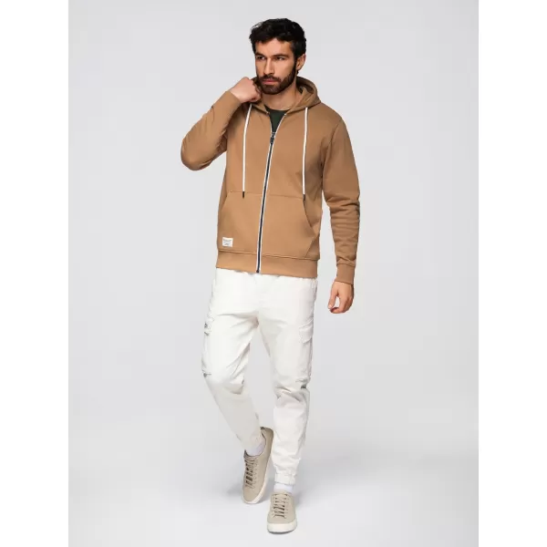  Moški pulover OMBRE OM-SSBZ-0272 RJAVA 