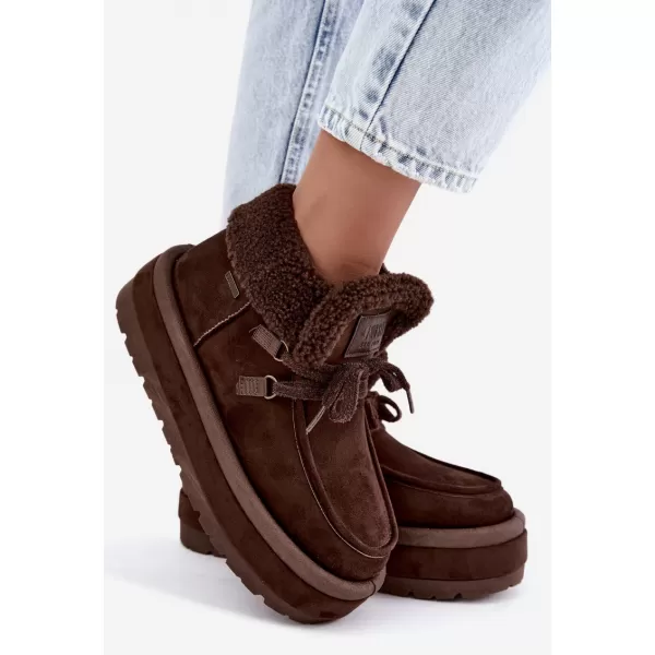  Ženski čevlji BIG STAR SHOES UU274214 RJAVE/BEŽ SENCE 
