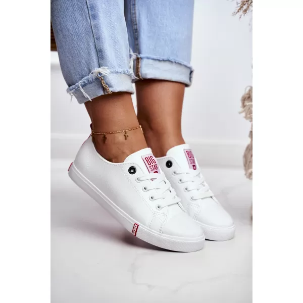  Ženske superge BIG STAR SHOES GG274005 BELA/RDEČA 