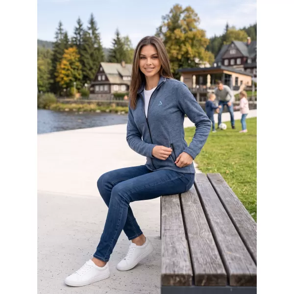  Ženski pulover iz flisa ALTISPORT ALW002852 TEMNI DENIM POUDARKI 