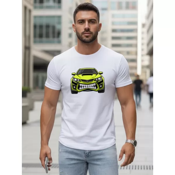  Moška majica s kratkimi rokavi DSTREET NX5015R-WH BELA 