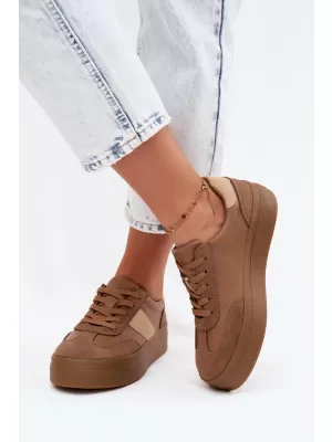 Ženske superge BIG STAR SHOES UU274015 RJAVA/BEŽ