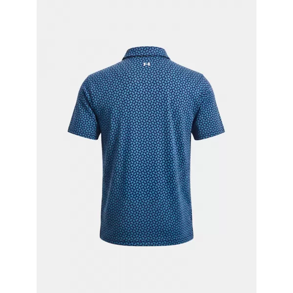  Moška majica s kratkimi rokavi UNDER ARMOUR UA T2G PRINTED POLO 6012304-413 MODRA 