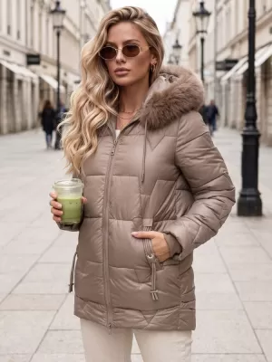 Ženska jakna DSTREET TY5756 BEŽ