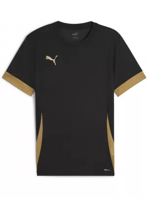 Moška športna majica PUMA TEAMGOAL MATCHDAY JERSEY 70574728 PUMA ČRNA/PUMA ZLATA/MAT ZLATA