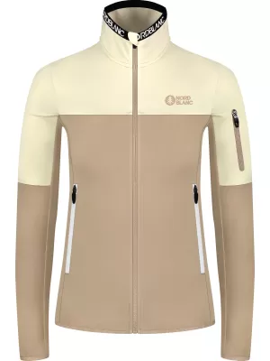 Ženski powerfleece pulover NORDBLANC IDOL NBSFL8337 BEŽ