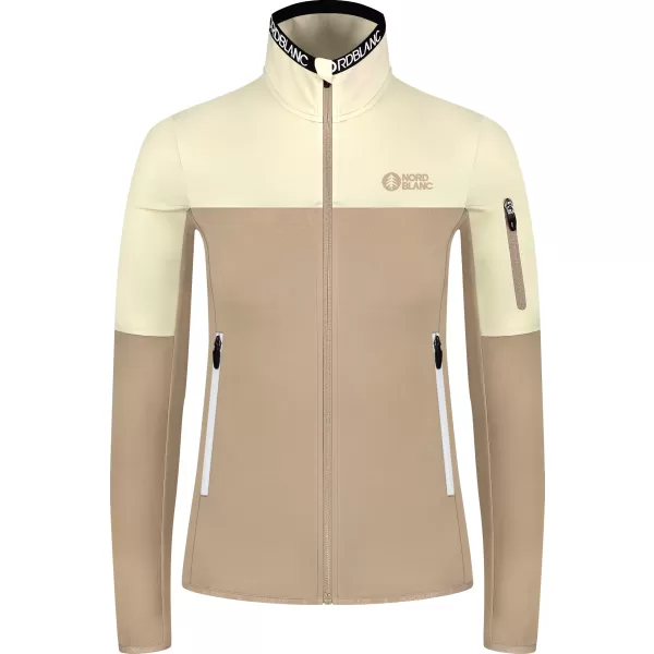  Ženski powerfleece pulover NORDBLANC IDOL NBSFL8337 BEŽ 