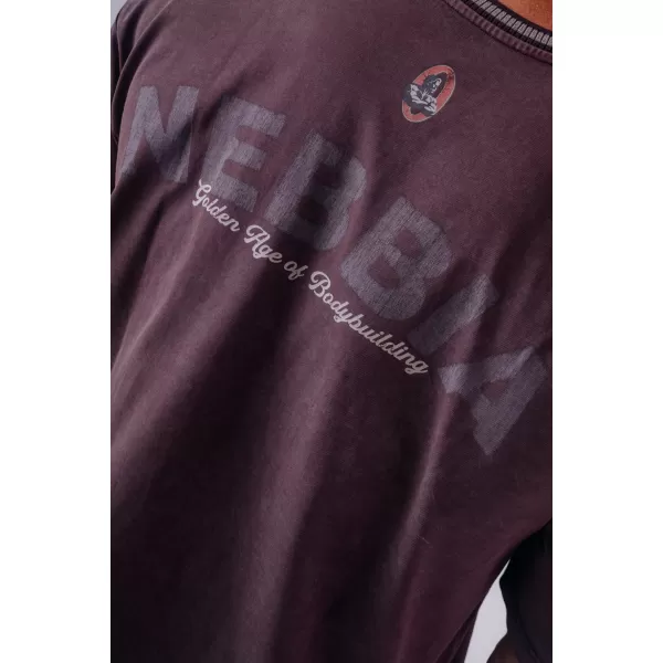  Moške majice s kratkimi rokavi NEBBIA OLYMPIA HEAVYWEIGHT COTTON 941 KLARET 