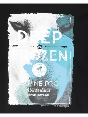 Moška majica s kratkimi rokavi ALPINE PRO ARESJON ČRN