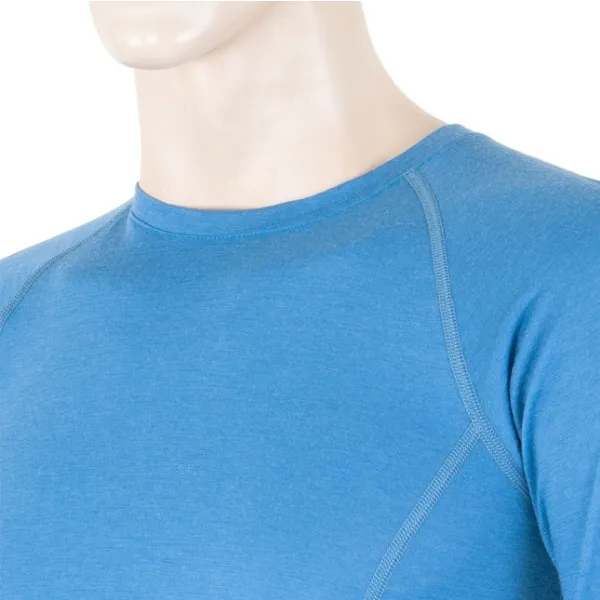  Moška termo majica z dolgimi rokavi SENSOR MERINO ACTIVE 12110020 MODRA 