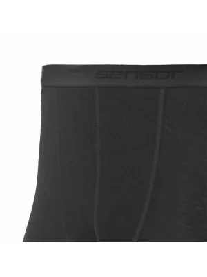 Moško termo perilo SENSOR MERINO ACTIVE spodky ČRNA