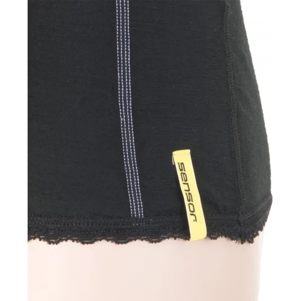  Ženska termo majica SENSOR MERINO ACTIVE 11109026 ČRNA 