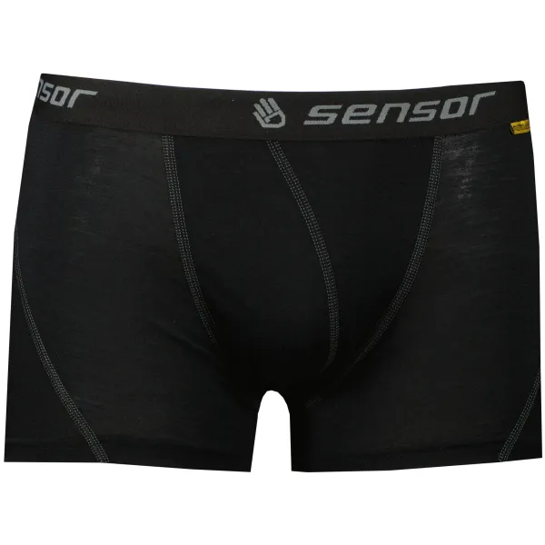  Moške boksarice SENSOR MERINO ACTIVE ČRNA 