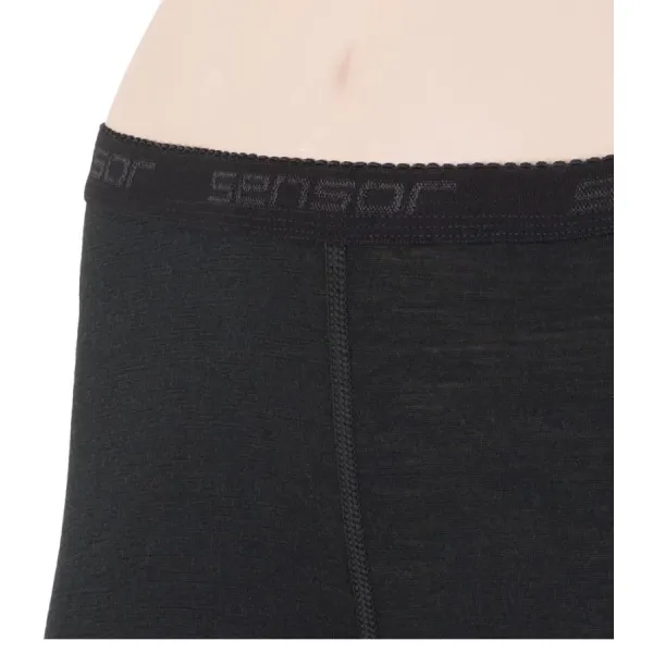  Žensko termo perilo SENSOR MERINO ACTIVE spodky ČRNA 