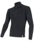 Moško funkcijsko spodnje perilo SENSOR Double Face Merino Wool rolák zip ČRNA