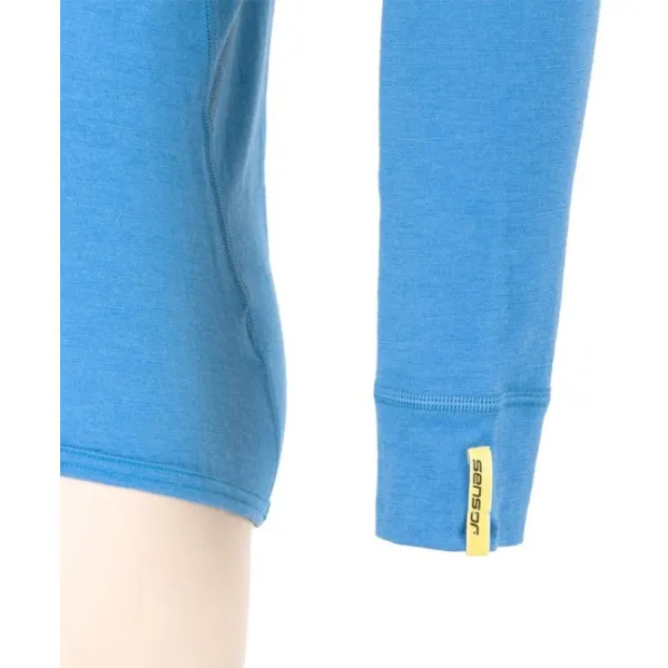  Moška termo majica z dolgimi rokavi SENSOR MERINO ACTIVE 12110020 MODRA 