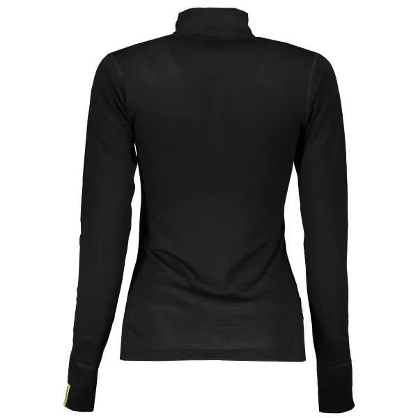  Žensko termo perilo SENSOR MERINO ACTIVE dl. rukáv zip ČRNA 