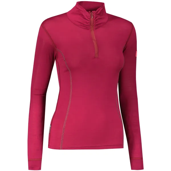  Žensko termo perilo SENSOR MERINO ACTIVE dl. rukáv zip LILA 