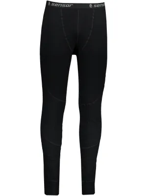 Moške termo hlače DOUBLE FACE MERINO WOOL ČRNA