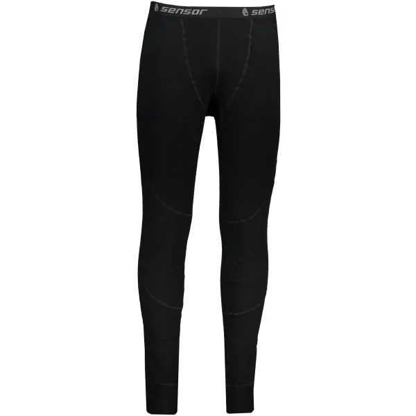  Moške termo hlače DOUBLE FACE MERINO WOOL ČRNA 