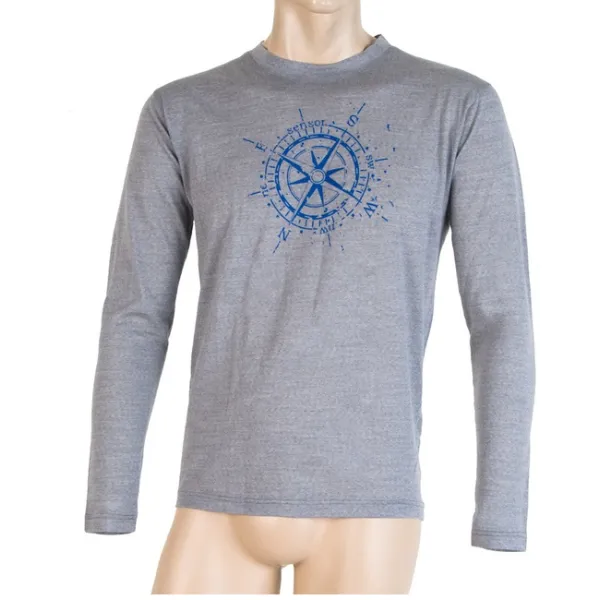  Moško termo perilo SENSOR MERINO ACTIVE PT COMPASS dl. rukáv 16200099-00 SIVA 