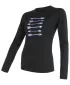 Žensko termo perilo SENSOR MERINO ACTIVE PT ARROWS dl. rukáv 17100056-00 ČRNA