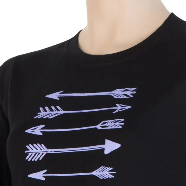  Žensko termo perilo SENSOR MERINO ACTIVE PT ARROWS dl. rukáv 17100056-00 ČRNA 