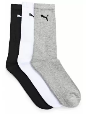 Športne nogavice PUMA SPORT 3-PACK 88035510 BELA/SIVA/ČRNA