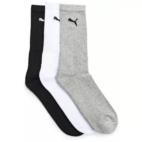  Športne nogavice PUMA SPORT 3-PACK 88035510 BELA/SIVA/ČRNA 