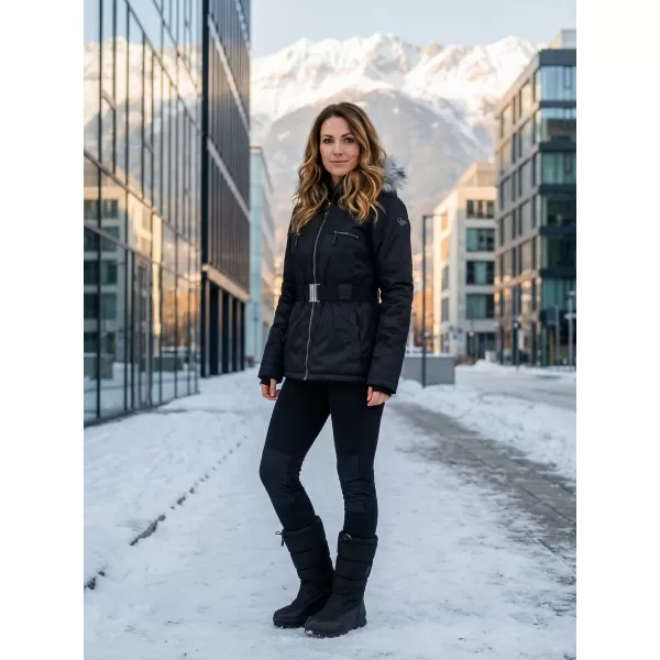  Ženska zimska jakna ALPINE PRO DOSOJINA LJCK202 ČRNA 