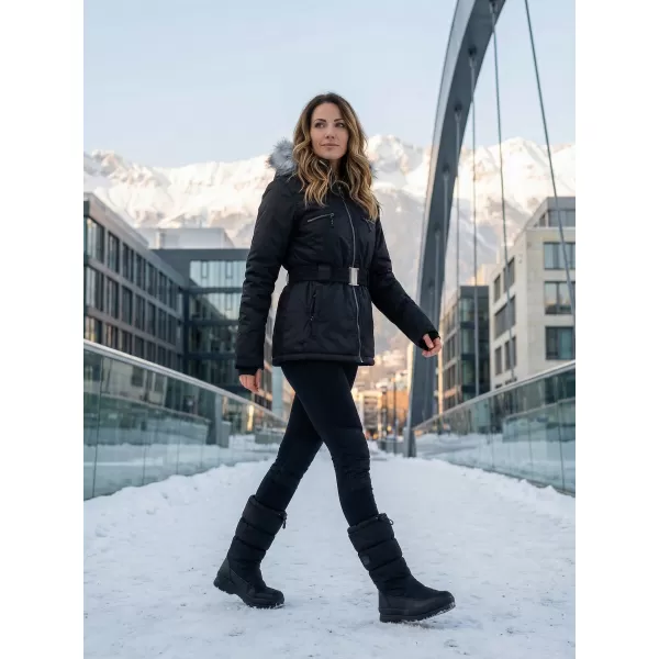  Ženska zimska jakna ALPINE PRO DOSOJINA LJCK202 ČRNA 